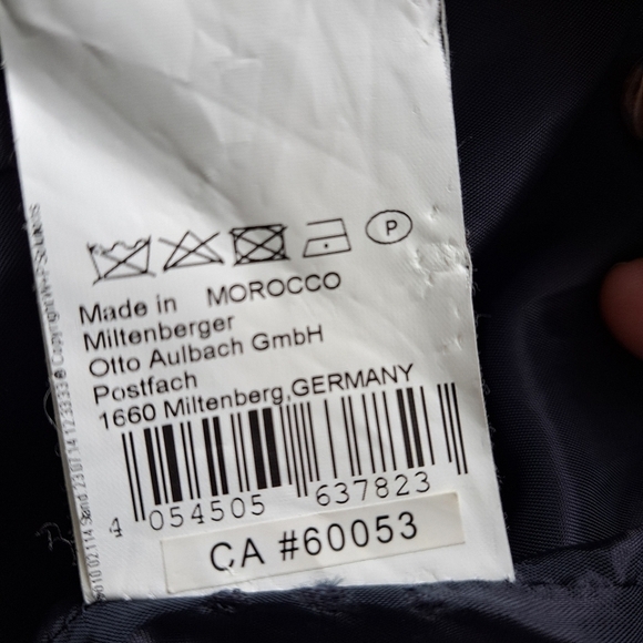 Daniel Hechter Paris navy blue plaid coat jacket trench - Picture 9 of 15